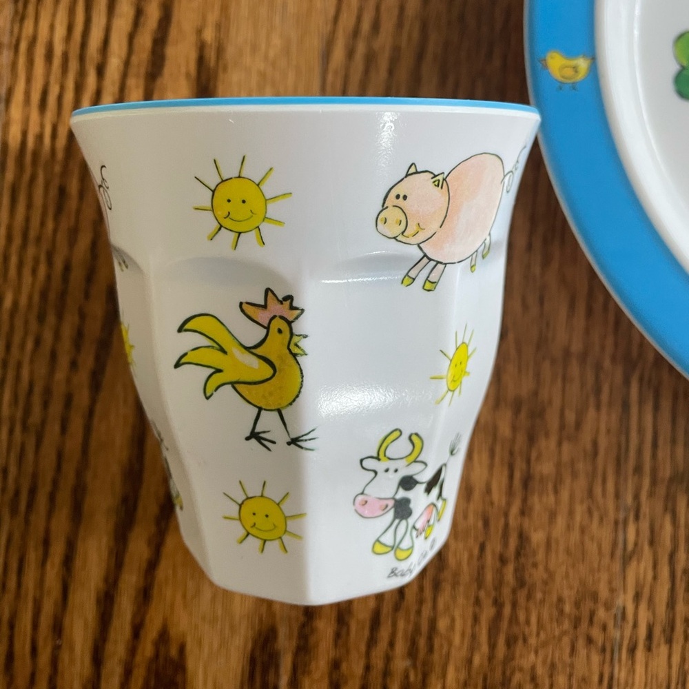 Baby Cie plate, bowl, cup, spoon, and fork - Picture 7 of 13